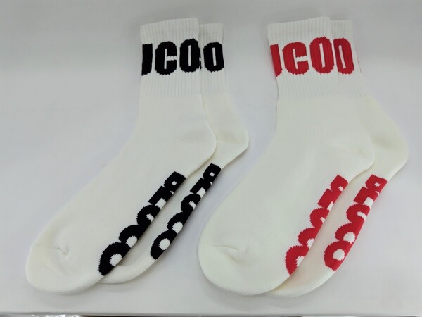 BLUCO WORK GARMENT/ブルコ 153-55-006-PACK SOX -AROUND-(WHITE/BLACK・WHITE/RED)新品.税込価格.送料無料.