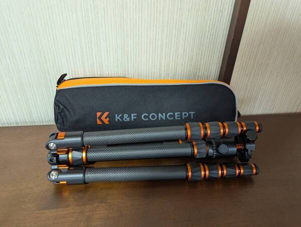 【美品】K&F Concept カーボン三脚 B210 軽量