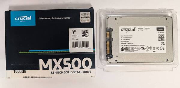 【2797時間】Crucial 1TB CT1000MX500SSD1 2.5 SATA SSD【送料無料】
