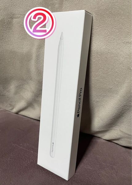 ② Apple Pencil pro 新品 未開封 model A2538 MX2D3ZA/A メーカー保証有り AppleStore 5月購入品 アップルペンシルプロ 送料無料