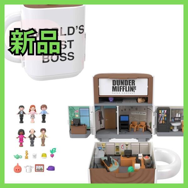 ポーリーポケット オフィス マグカップ コンパクトプレイセット 新品 ドール 人形 日本未発売 アメトイ Office Polly Pocket yf132