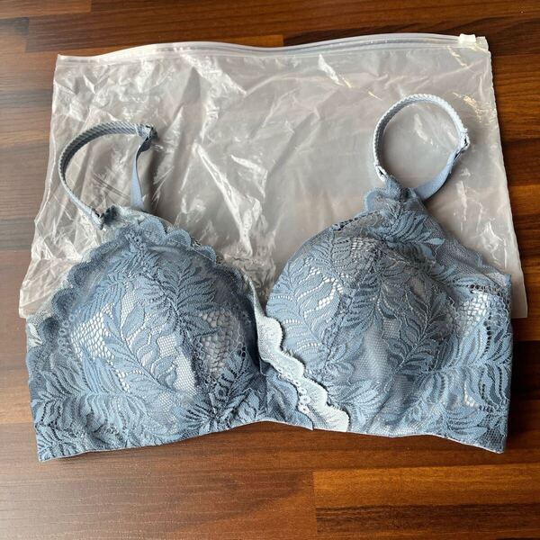 新品 未使用 フェリチュール feliture ブラジャー ブラ くすみブルー