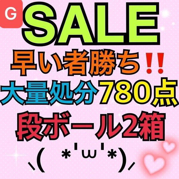 G.アニメグッズ キャラクターグッズ 雑貨 ノンジャンル 紙類 780点大量処分 まとめ売り 段ボール満タン×2箱