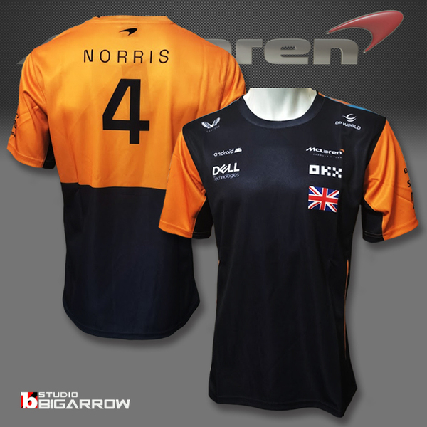【Lサイズ】マクラーレン F1チーム レプリカTシャツ #4ランド・ノリス Mclaren アパレル