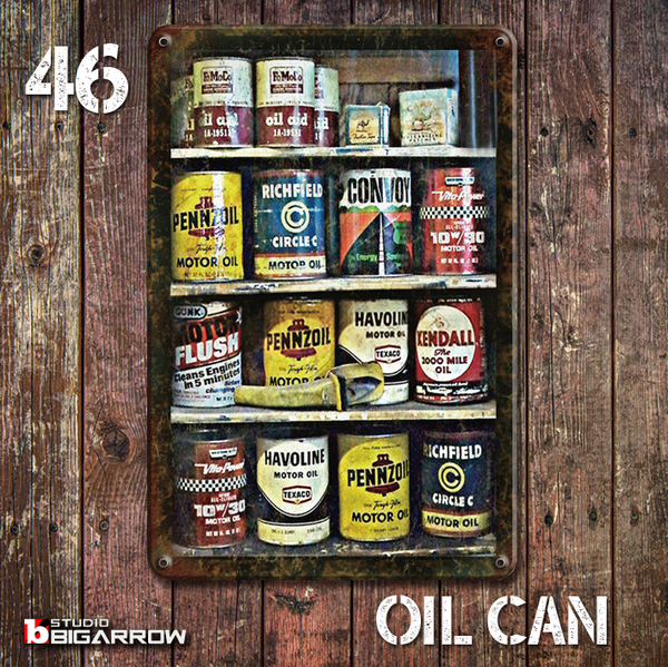 46 ブリキ看板 20×30㎝ PENNZOIL OIL缶 ガレージ メタルプレート アメリカンインテリア USフェンス 世田谷ベース