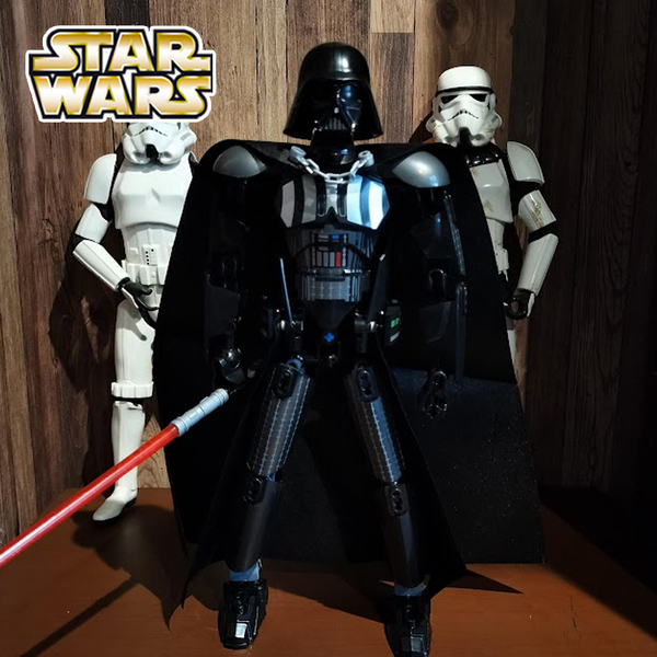 ダースベイダー スターウォーズ STARWARS 組み立て式ブロック 全高30cm超 アメリカン雑貨 送料無料