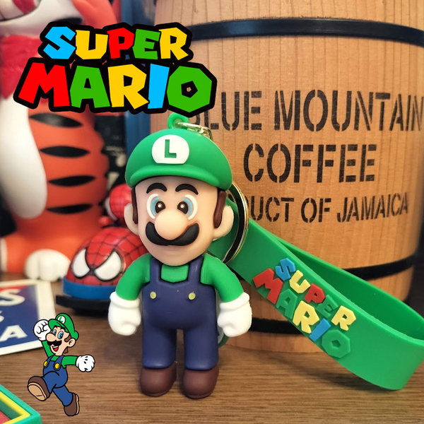スーパーマリオ ルイージ LUIGI キーホルダー キーチェーン ストラップ 世田谷ベース アメリカン雑貨