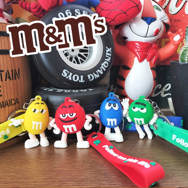 エムアンドエムズ m&ms 4個セット キーホルダー キーチェーン ストラップ 世田谷ベース アメリカン雑貨