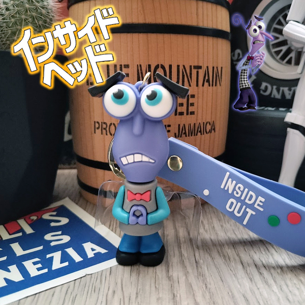 インサイドヘッド ビビリ Disney ディズニー INSIDEHED キーホルダー キーチェーン ストラップ アメリカン雑貨