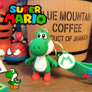スーパーマリオ MARIO ヨッシー キーホルダー キーチェーン ストラップ 世田谷ベース アメリカン雑貨