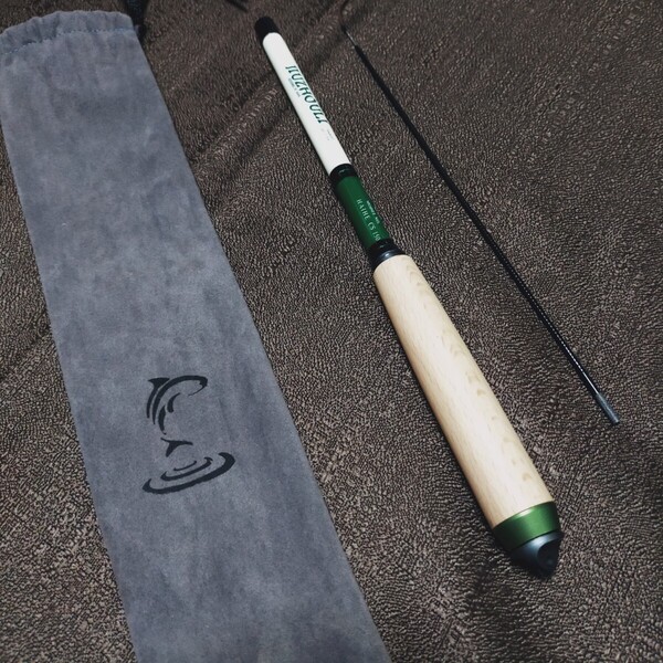 【新品】5尺(1.5m)タナゴ竿 小物釣りやテナガエビにオススメ 小川や水路での小鮒やハヤ、タモロコ等の小物釣りに 天然木グリップ