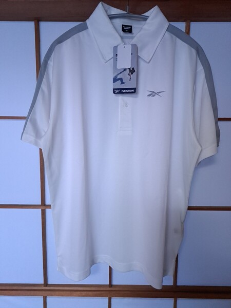 新品 未使用 Reebok M ポロシャツ半袖Tシャツ メンズ 紳士 送料無料 即決 スポーツ ゴルフ 吸水速乾 ストレッチ KEら