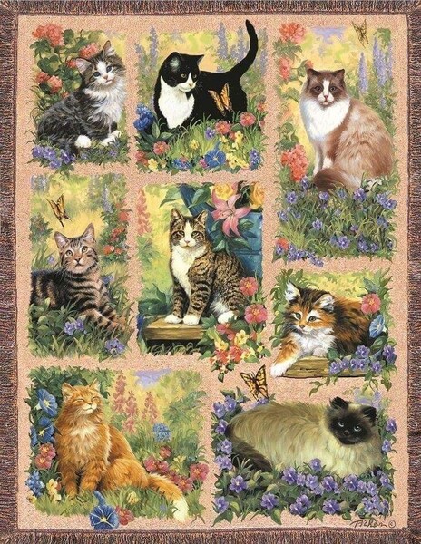 クロスステッチキット 猫 ネコ クロスステッチ インテリア 綿糸 刺繍キット 手芸 図案印刷 11ct 図面印刷