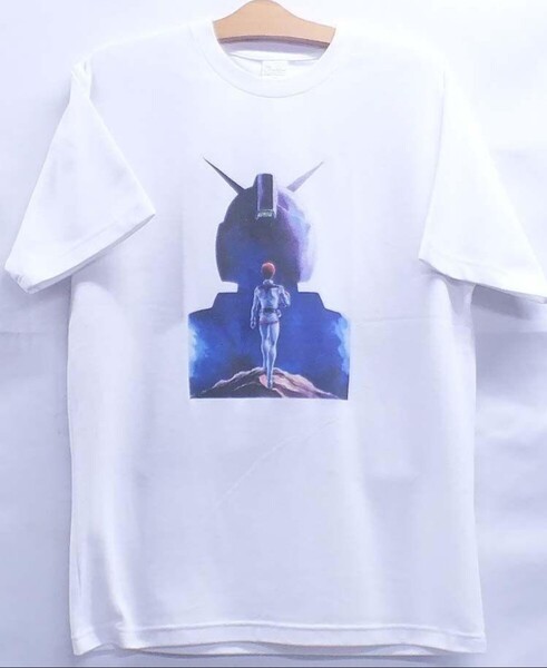 新品・送料込★機動戦士ガンダム★白M半袖★アムロ後姿★GUNDAM★RX-78