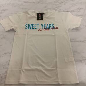 SY32 by SWEET YEARS(スウィートイヤーズ) 白 ロゴTシャツ サイズL 3割引き 8400円
