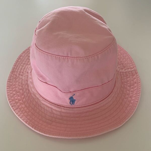 90s Polo by Ralph Lauren バケットハット ピンク 台湾製 Lサイズ ヴィンテージ