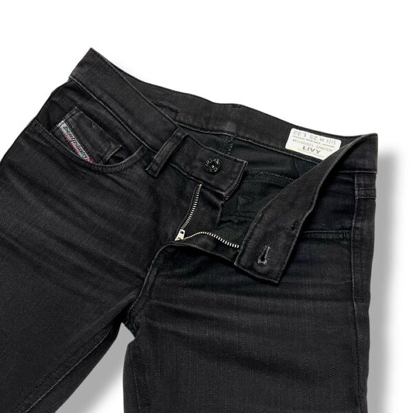DIESEL ディーゼル LIVY スーパー スリム ストレート ストレッチ デニム パンツ サイズ25