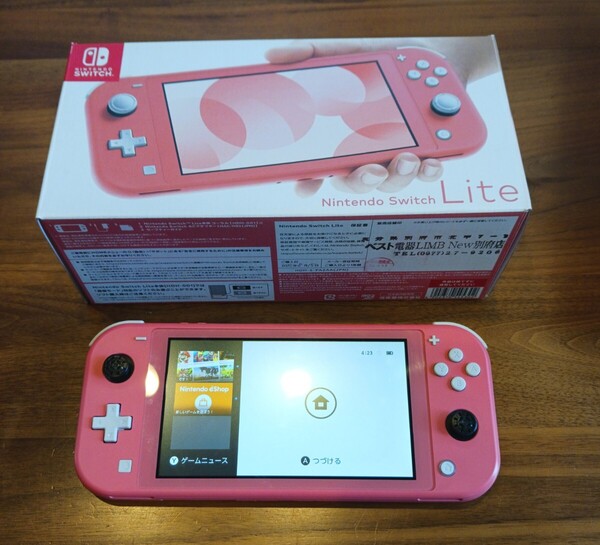 Nintendo Switch Lite コーラル 動作品 送料無料 任天堂