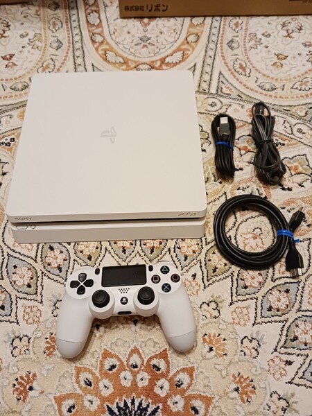 ps4 薄型 cuh-2200B 1TB 本体一式 動作確認済み 送料無料 グレイシャー ホワイト