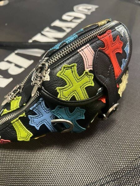 ◆再々入荷!クロスパッチ!!スナットパック ウエストバック ボディバッグ ダガー 付きで超カッコいい!!!高級感あり!!
