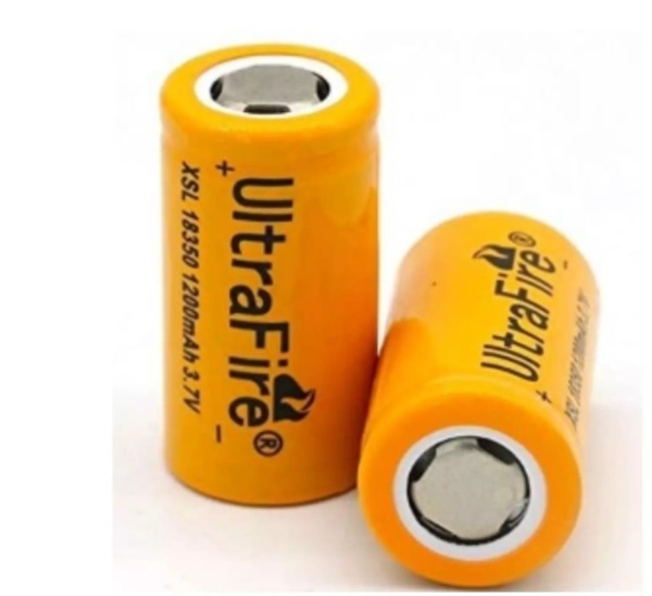 UltraFire 保護無し XSL 18350 1200mAh リチウムイオン充電池1本