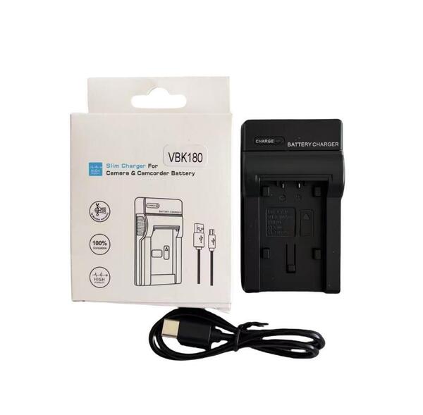 送料無料 PANASONIC VW-VBK180-K / VW-VBK360-K / VW-VBT190-K / VW-VBT380-K VW-BC10-K / VW-BC10 互換 USB 充電器