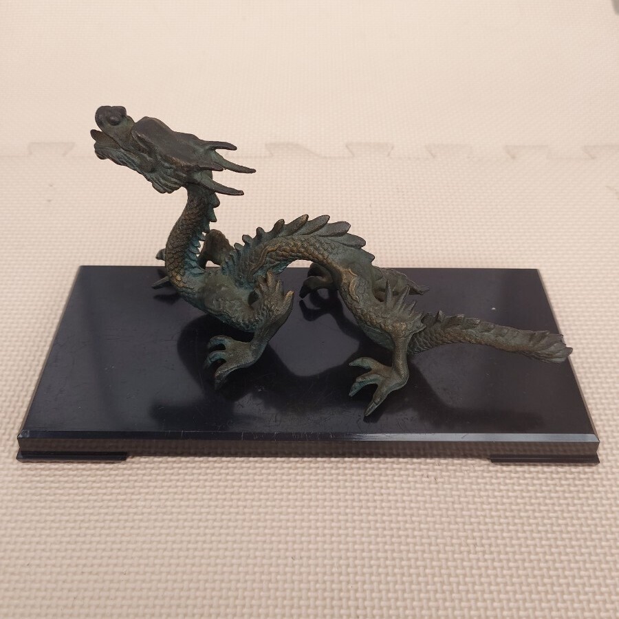 【置物】『龍』鉄製 楽天市場】2024『運を呼び込む龍の置物』龍 ドラゴン 置物 銅製