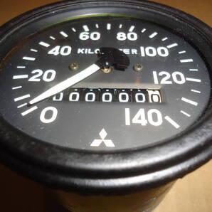 三菱ジープ J57 J59 6桁距離表示 12V 中古品『スピードメーター 分解品』 お好み距離表示セット組付け