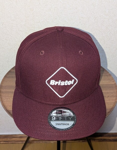 F.C.Real Bristol NEW ERA EMBLEM 9FIFTY SNAP BACK CAP (BORDEAUX FREE)