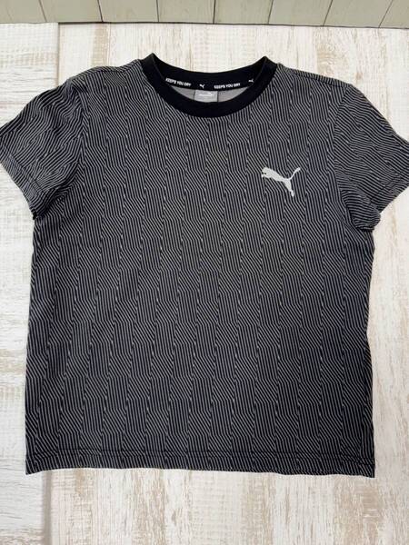 【送料無料】PUMA キッズ 黒色系Tシャツ 130~140cm
