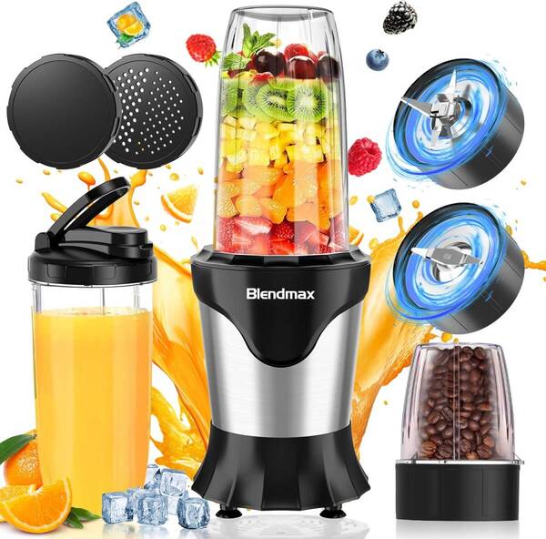 【10点セット・氷も砕ける】ミキサー ジューサー パワフル 850Wハイパワー コーヒーミル 一台多役 氷も砕ける