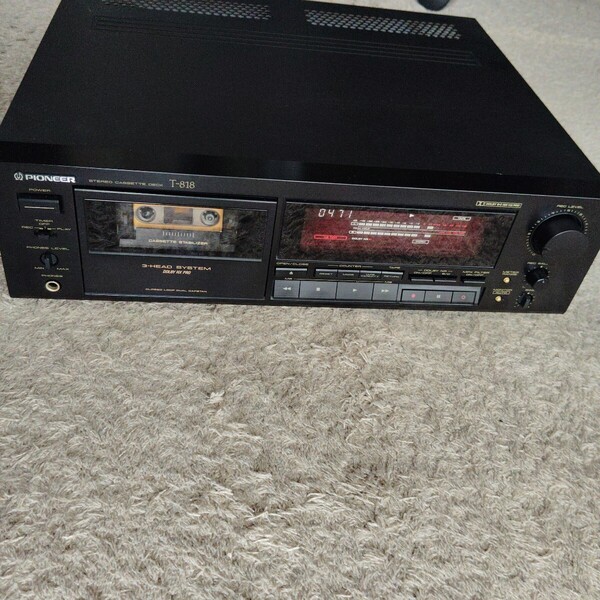 中古★Pioneer ステレオ カセットデッキ T-818 パイオニア STEREO CASSETTE DECK★動作品