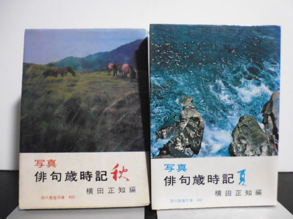 写真 俳句歳時記 夏&秋 (現代教養文庫 402&403) 横田正知/編