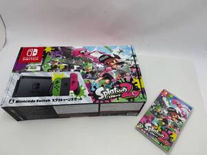 ◆任天堂スイッチ HAC-S-KACEA スプラトゥーン2セット 中古 HAC-001◆K070415