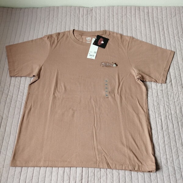 未使用 ユニクロ UNIQLO ut ディズニーコレクション 半袖 Tシャツ 大きい xl レディース brown ミッキー ディズニー 匿名 送料無料