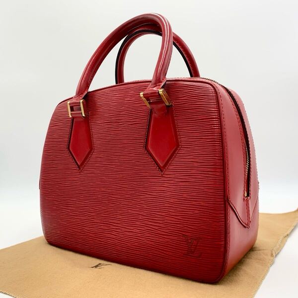 LOUIS VUITTON ルイヴィトン ハンドバッグ エピ サブロン レザー カスティリアンレッド
