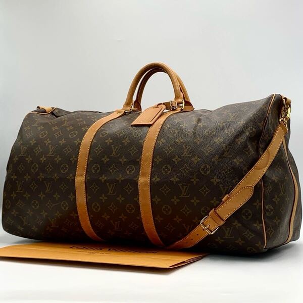 【美品】ルイヴィトン LOUIS VUITTON キーポル 60 2way ボストンバッグ ショルダーバッグ