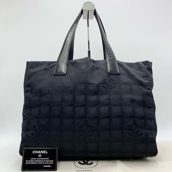 CHANEL シャネル トートバッグ ニュートラベル ライン ブラック 肩掛けバッグ レディース