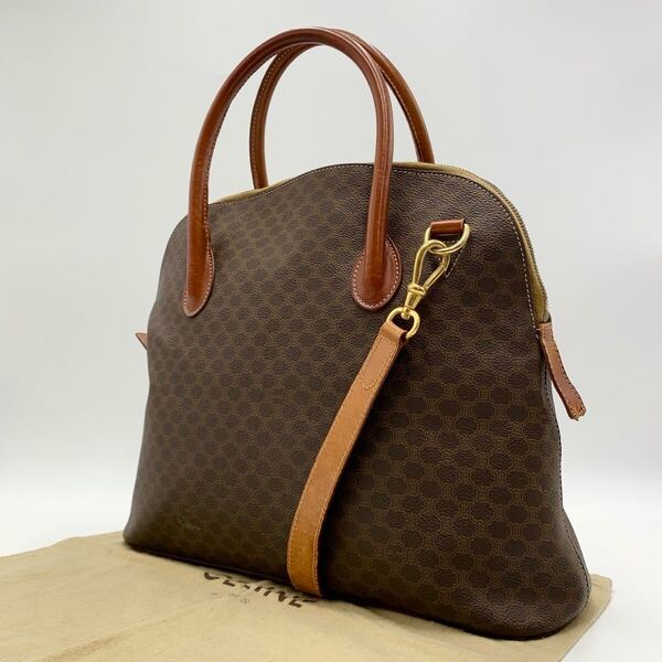 CELINE セリーヌ 2way ショルダーバッグ ハンドバッグ ハーフムーン マカダム