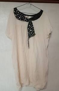 TUMORI CHISATO DRESS Симпатичное платье из шелка и кружева Tsumori Chisato