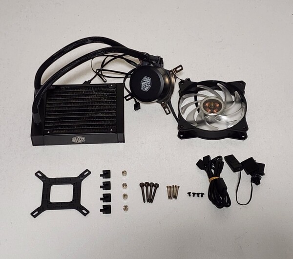 【送料無料】CoolerMaster MasterLiquid ML120L RGB 120mm 簡易水冷型CPUクーラー LGA115X・1200等対応 PCパーツ