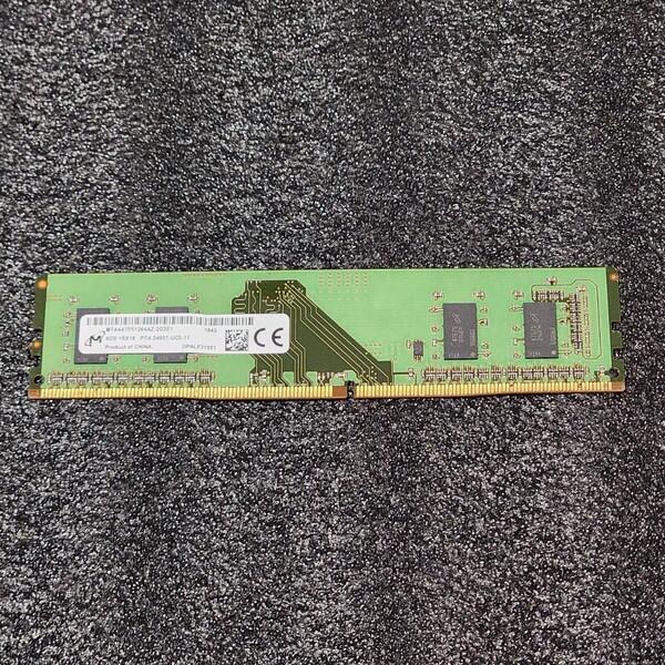 Micron DDR4-2400MHz 4GB (4GB×1枚キット) MTA4ATF41264AZ-2G3E1 動作確認済み デスクトップ用 PCメモリ