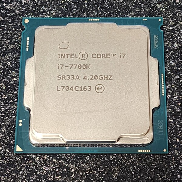 CPU Intel Core i7 7700K 4.2GHz 4コア8スレッド KabyLake PCパーツ インテル 動作確認済み