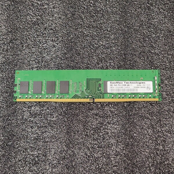 SanMax DDR4-2400MHz 8GB (8GB×1枚キット) SMD4-U8G48MB-24RKX 動作確認済み デスクトップ用 PCメモリ