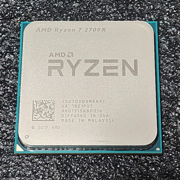 CPU AMD RYZEN7 2700X 3.7GHz 8コア16スレッド Socket AM4 PCパーツ 動作確認済み