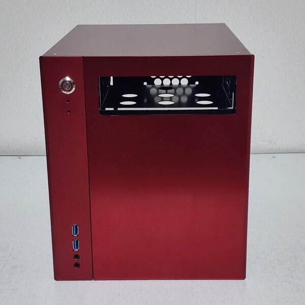 【送料無料】Abee AS Enclosure W1 Red(ASE-W1-RE) キューブ型PCケース(Mini-ITX) ATX電源ユニット対応