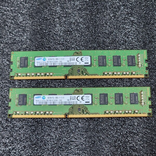 SAMSUNG DDR3L-1600MHz 16GB (8GB×2枚キット) M378B1G73EB0-YK0 動作確認済み デスクトップ用 PCメモリ