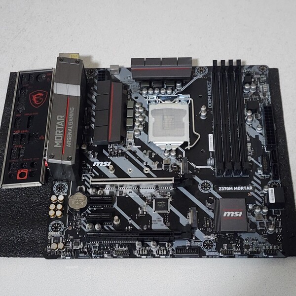 MSI Z370M MORTAR IOパネル付属 LGA1151 MicroATXマザーボード 第8・9世代CPU対応 最新Bios 動作確認済 PCパーツ
