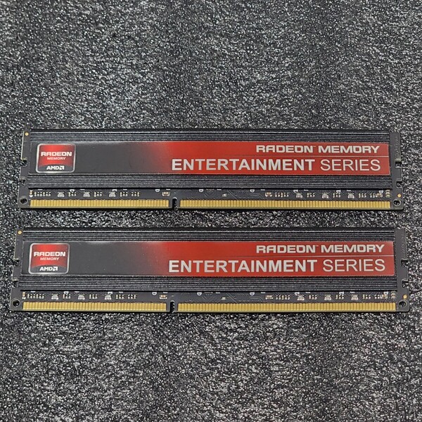 AMD RADEON MEMORY DDR3-1600MHz 16GB (8GB×2枚キット) AE38G1609U2S 動作確認済み デスクトップ用 PCメモリ