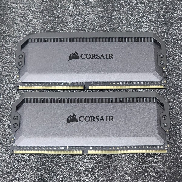 CORSAIR DOMINATOR PLATINUM RGB DDR4-3200MHz 16GB (8GB×2枚キット) CMT16GX4M2C3200C16 動作確認済み デスクトップ用 PCメモリ (1)